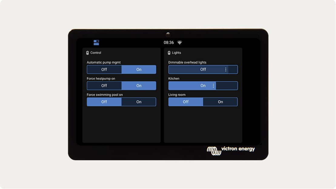 Venus OS 3.60 GX switch panel