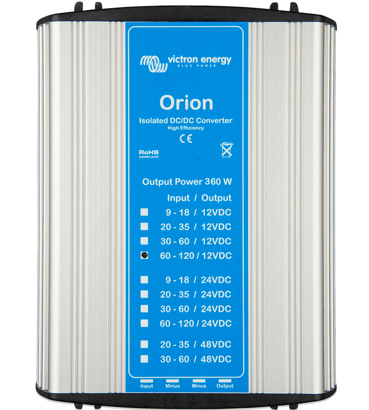 DC-DC konvertory Orion izolované, 360 W a speciální modely