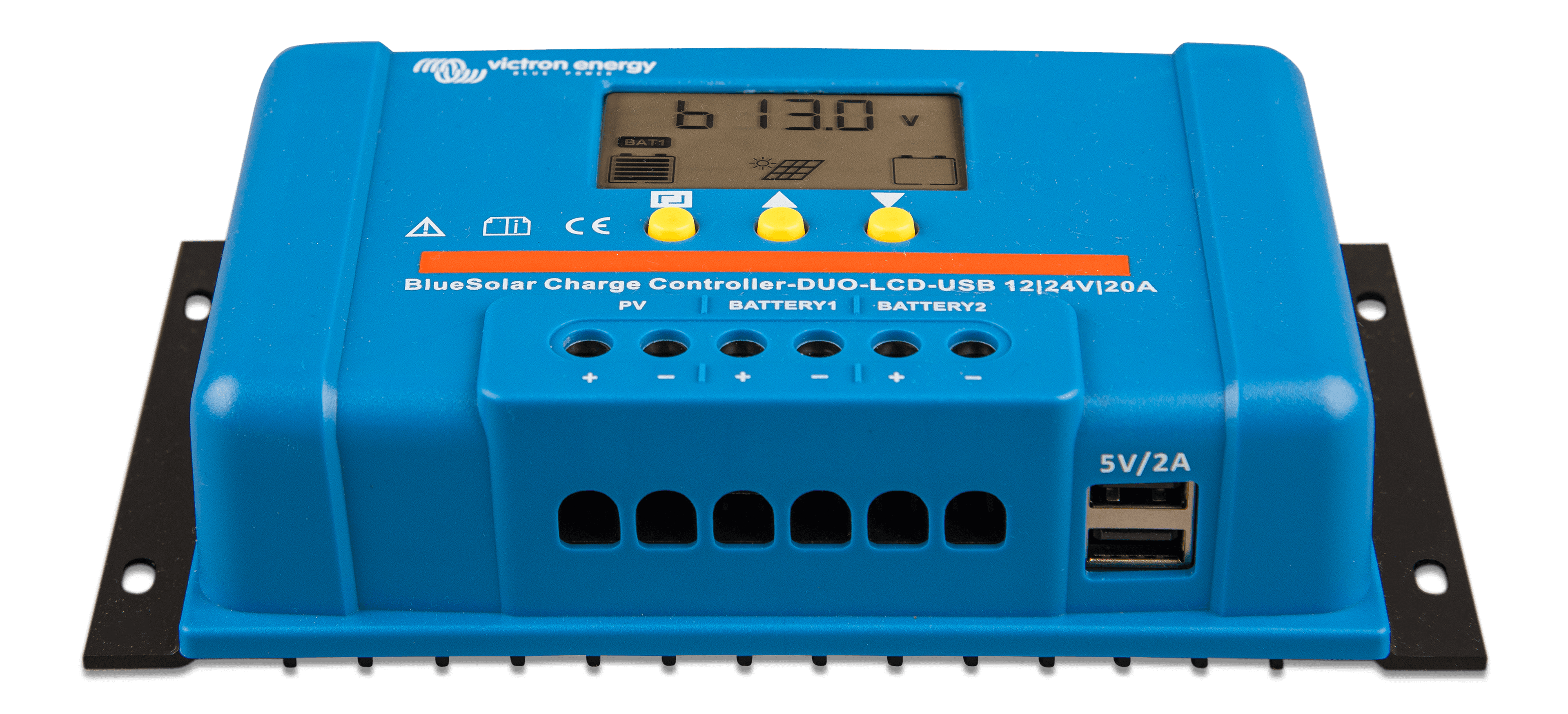 BlueSolar Charge Controller DUO LCD USB 12/24V-20A (front) thumbnail