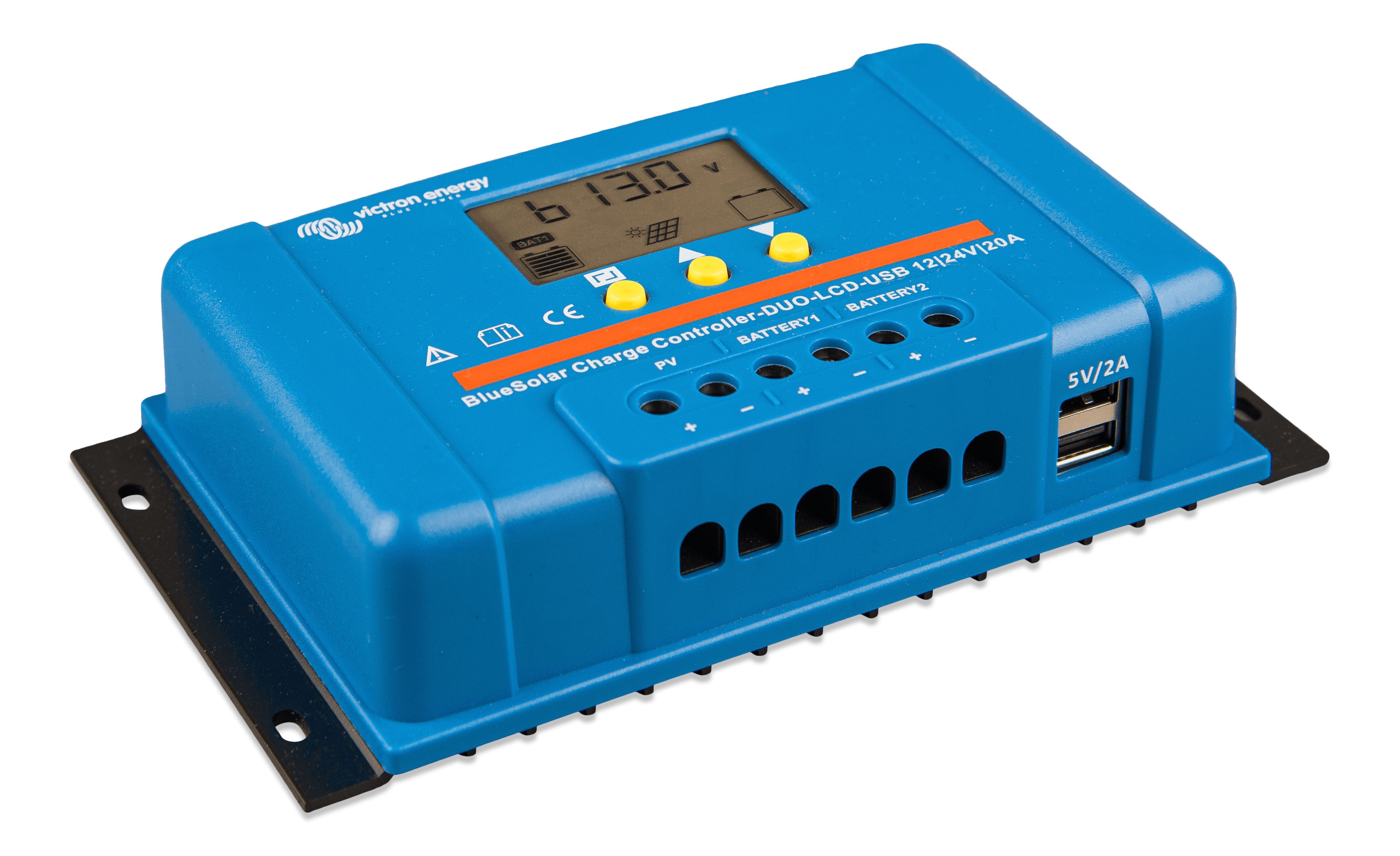 BlueSolar Charge Controller DUO LCD USB 12/24V-20A (right) thumbnail
