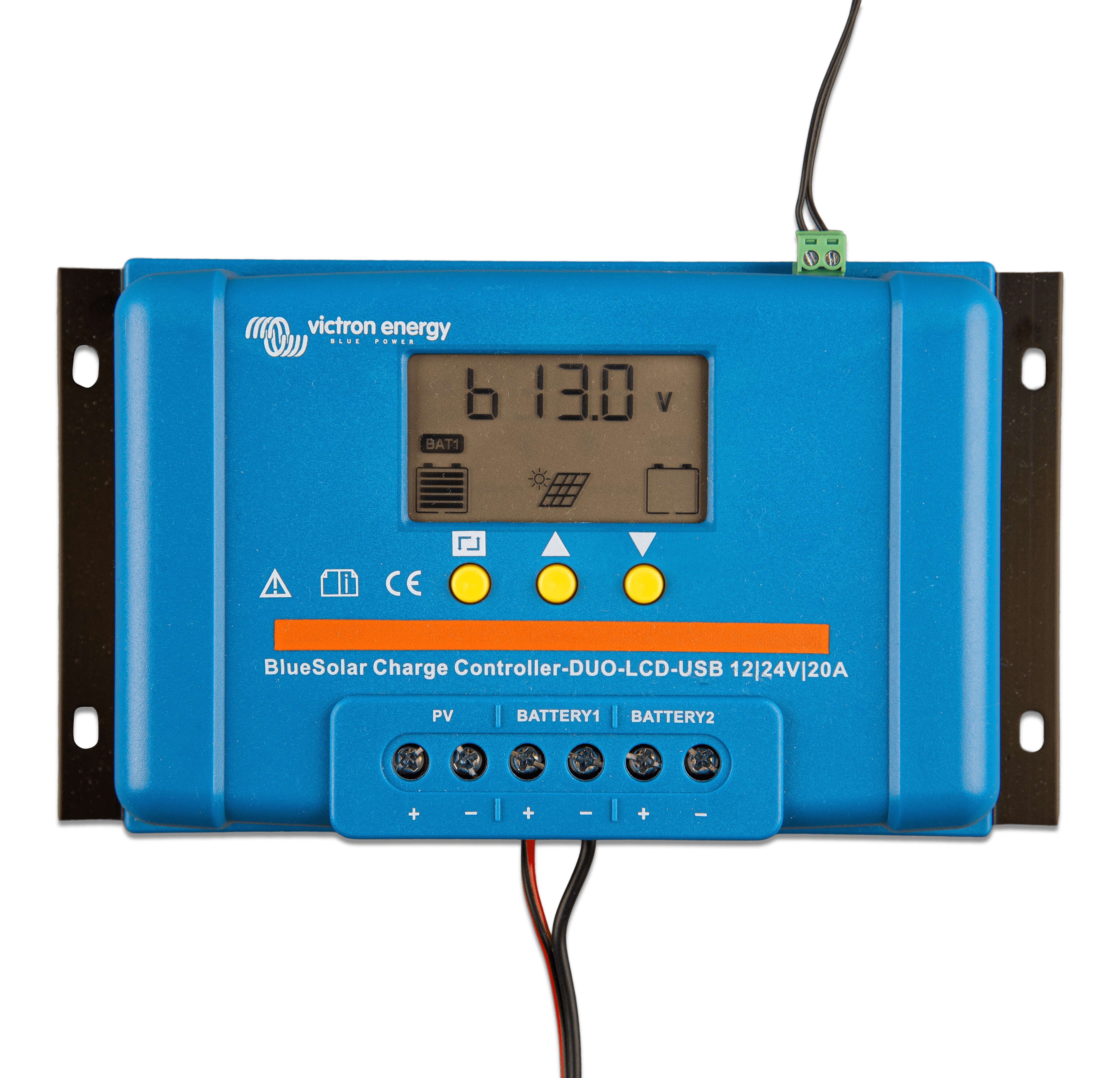 BlueSolar Charge Controller DUO LCD USB 12/24V-20A (top + display) thumbnail