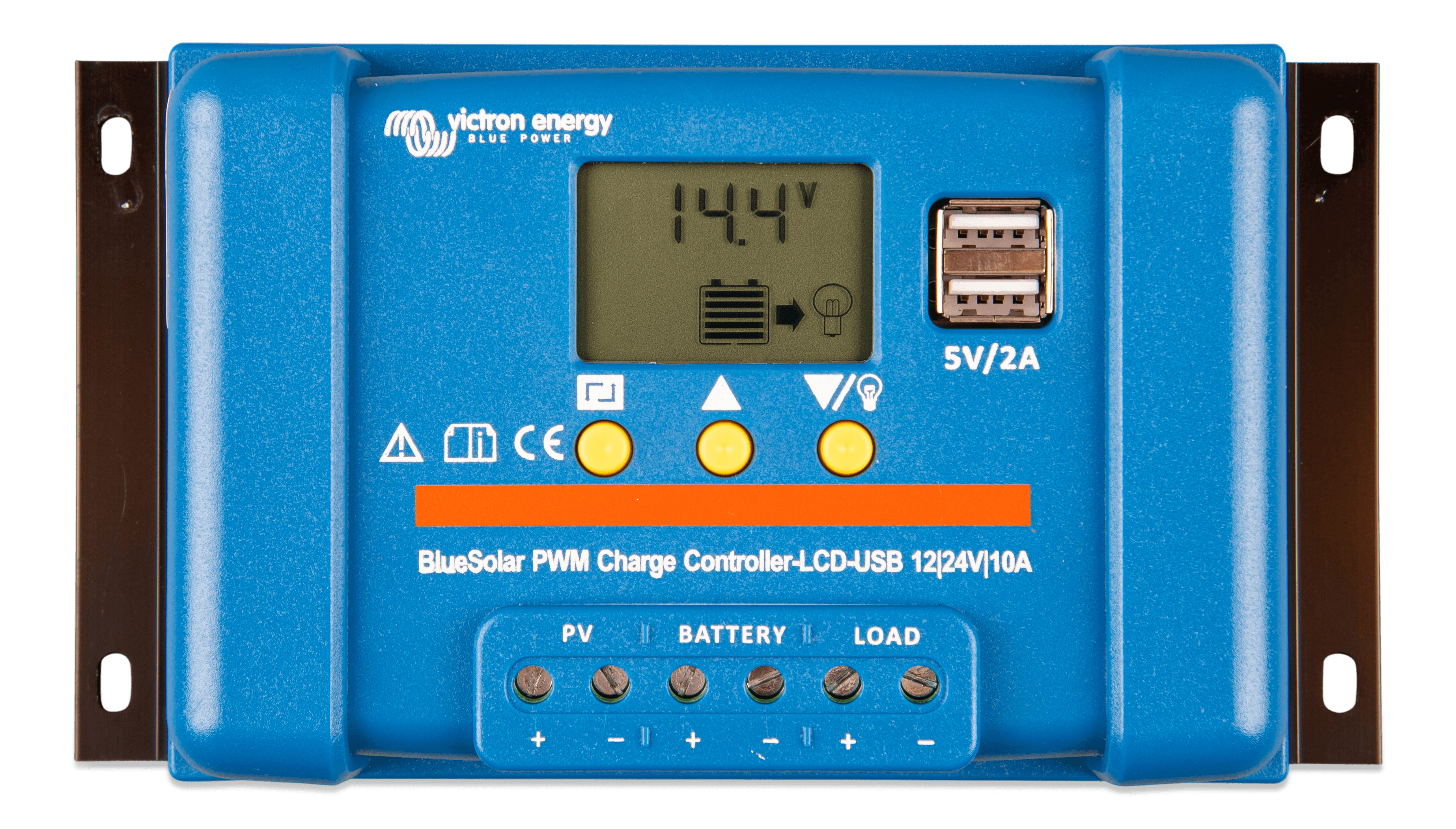 BlueSolar PWM Charge Controller LCD USB 12/24V-10A (top)  thumbnail