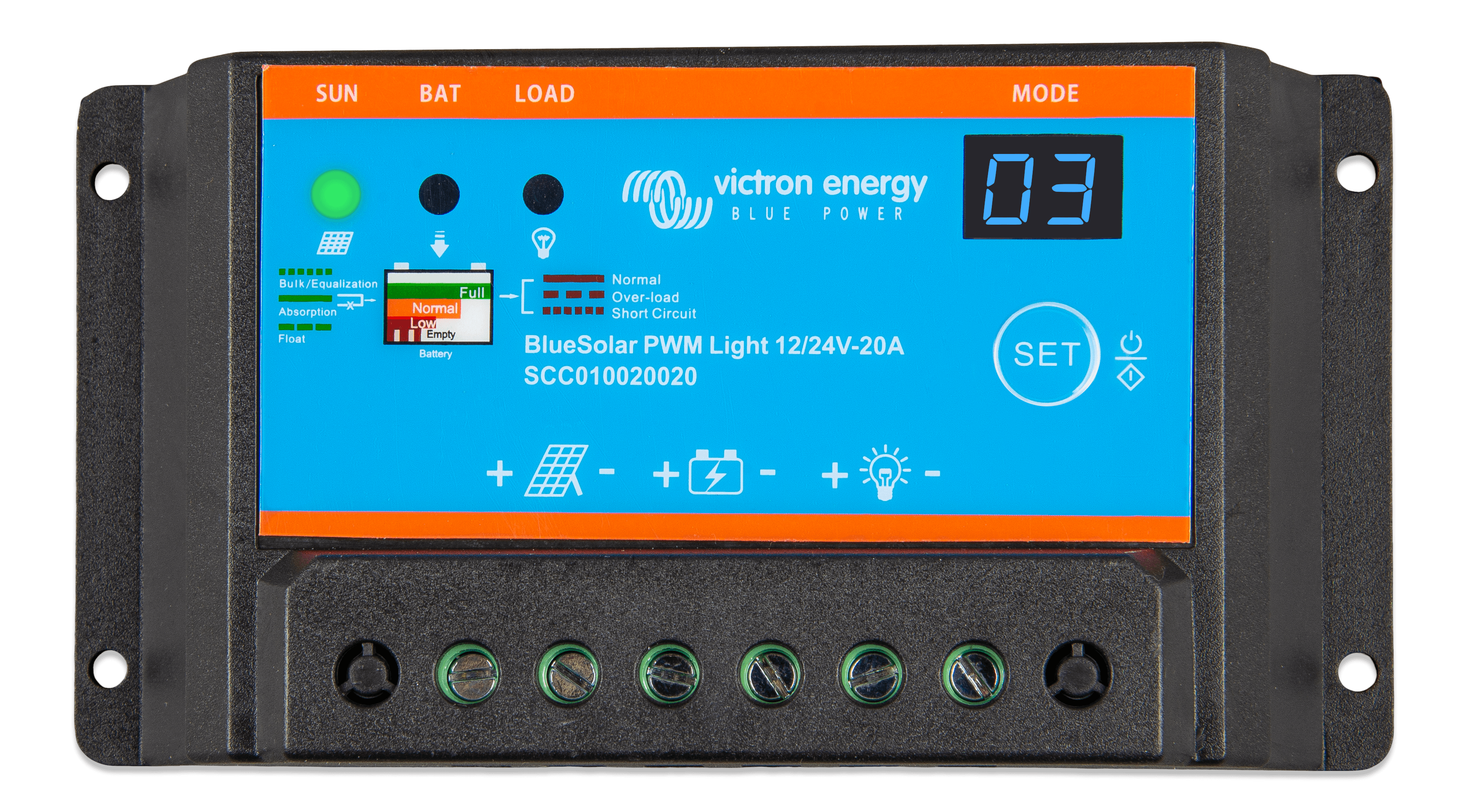 BlueSolar PWM-Light Charge Controller 12/24V-20A (top)  thumbnail