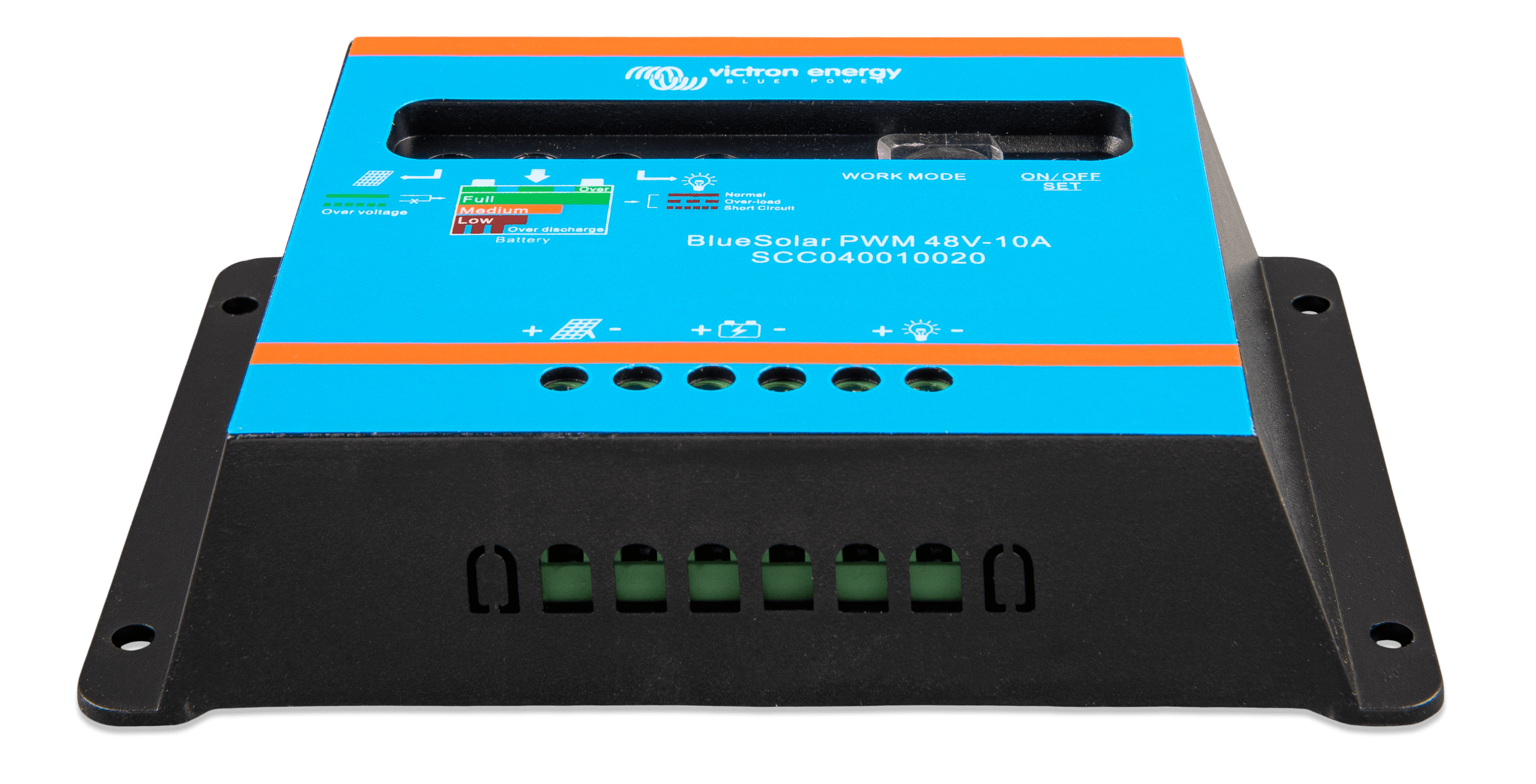 BlueSolar PWM-Light Charge Controller 48V-10A (front-angle)  thumbnail