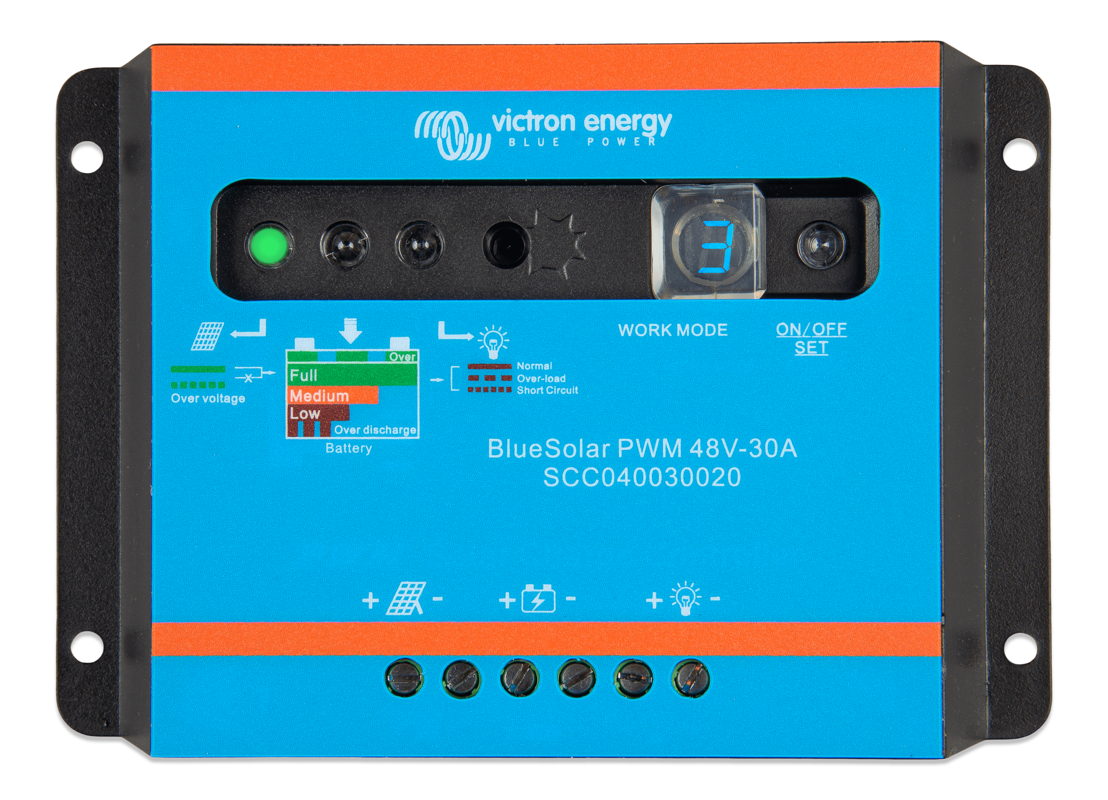 BlueSolar PWM-Light Charge Controller 48V-30A (top)  thumbnail