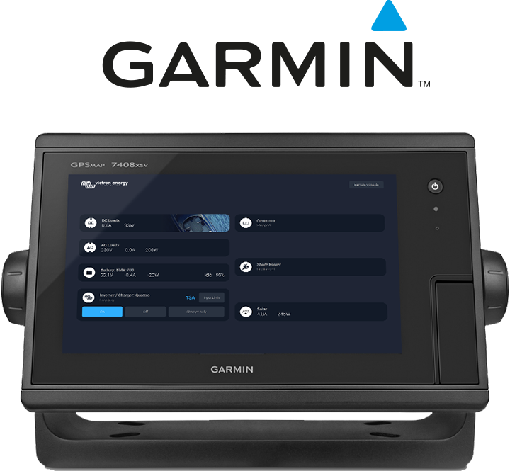 Integrace zařízení GX s multifunkčním displejem Marine MFD - Garmin